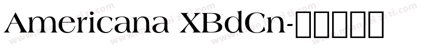 Americana XBdCn字体转换